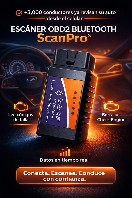 ScanPro® - Escáner De Diagnóstico Automotriz Bluetooth